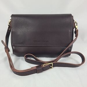 NEW Portland Leather Goods Metro Mini Crossbody Purse Bag Brown NWOT